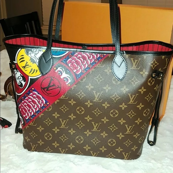 Limited Edition Louis Vuitton Kabuki Neverfull Bag - Picture 8 of 8